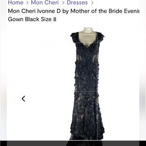 Ivonne D. Mother of Bride/Groom, Size 8 ID915. Mon Cheri